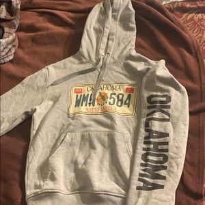 Oklahoma Native America License plate hoodie